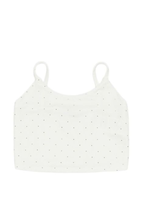 Top con strass Lù-Lù BY MISS GRANT | LL4171LATTE